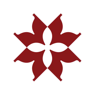 Batik flower logo emblem