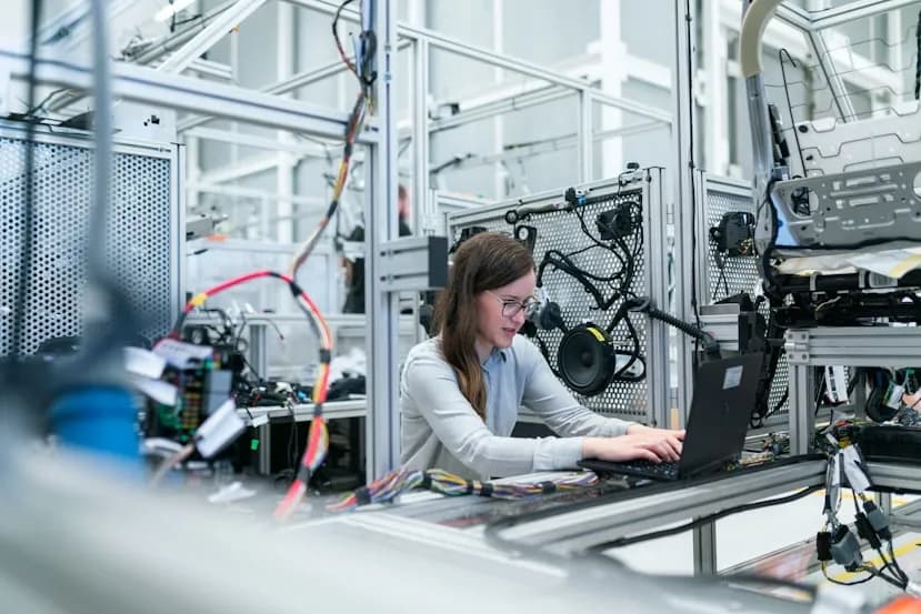 Industrial hardware testing and coding at Indonesia Pavilion
